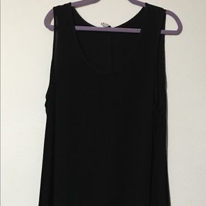 Lace trim tank tunic